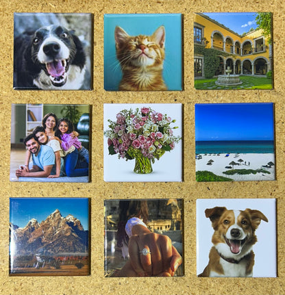 9 foto imanes personalizados
