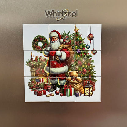 Santa entregando regalos