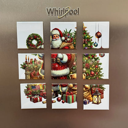 Santa entregando regalos